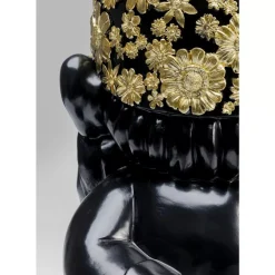 Clearance Deko Figur Zwerg Standing Schwarz Gold 61Cm Deko & Geschenkartikel