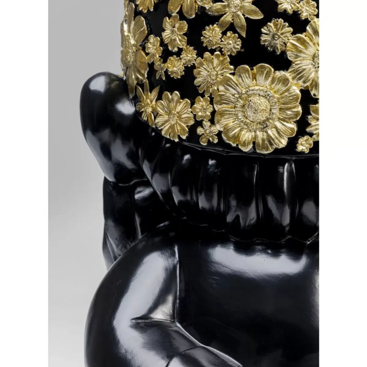 Clearance Deko Figur Zwerg Standing Schwarz Gold 61Cm Deko & Geschenkartikel