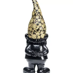 Clearance Deko Figur Zwerg Standing Schwarz Gold 61Cm Deko & Geschenkartikel