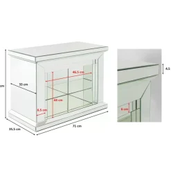 Clearance Deko Kamin Crystal 71X70Cm Kleinmöbel & Sonstiges