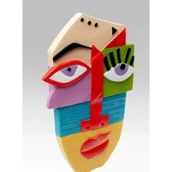 Sale Deko Objekt Abstract Face Multicolour 52Cm Deko & Geschenkartikel