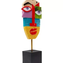 Sale Deko Objekt Abstract Face Multicolour 52Cm Deko & Geschenkartikel