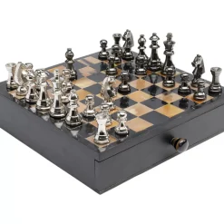 Hot Deko Objekt Chess Antique 36X33Cm Sonstiges & Zubehör Accessoires