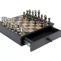 Hot Deko Objekt Chess Antique 36X33Cm Sonstiges & Zubehör Accessoires