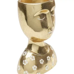 Sale Deko Objekt Daisy Head Gold 19Cm Deko & Geschenkartikel