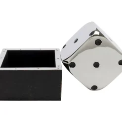 Clearance Deko Objekt Dice Silber 10X10Cm Sonstiges & Zubehör Accessoires