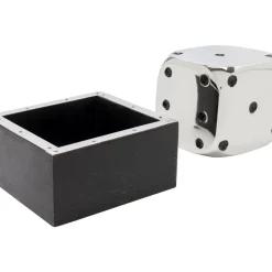Clearance Deko Objekt Dice Silber 10X10Cm Sonstiges & Zubehör Accessoires