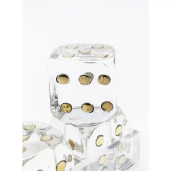 Clearance Deko Objekt Dice Transparent 17X4Cm Sonstiges & Zubehör Accessoires