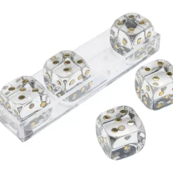 Clearance Deko Objekt Dice Transparent 17X4Cm Sonstiges & Zubehör Accessoires