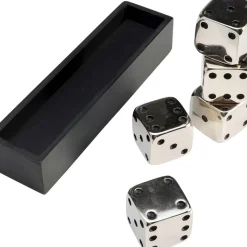 Discount Deko Objekt Dices Silber 20X6Cm Sonstiges & Zubehör Accessoires