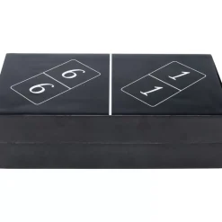 Online Deko Objekt Domino Schwarz 24X7Cm Sonstiges & Zubehör Accessoires