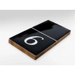 Online Deko Objekt Domino Schwarz 24X7Cm Sonstiges & Zubehör Accessoires