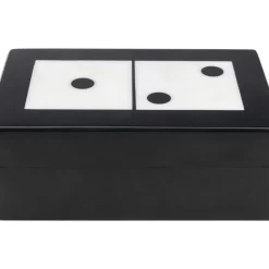 Outlet Deko Objekt Domino Schwarz/Weis 14X5Cm Sonstiges & Zubehör Accessoires