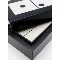 Outlet Deko Objekt Domino Schwarz/Weis 14X5Cm Sonstiges & Zubehör Accessoires