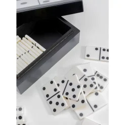 Outlet Deko Objekt Domino Schwarz/Weis 14X5Cm Sonstiges & Zubehör Accessoires