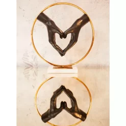 Clearance Deko Objekt Elements Heart Hand 33,5Cm Deko & Geschenkartikel