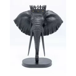 Sale Deko Objekt Elephant Royal Schwarz 57Cm Deko & Geschenkartikel