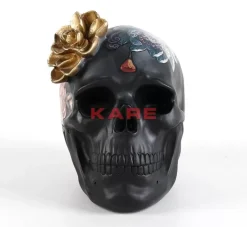 Sale Deko Objekt Flower Skull 22Cm Deko & Geschenkartikel