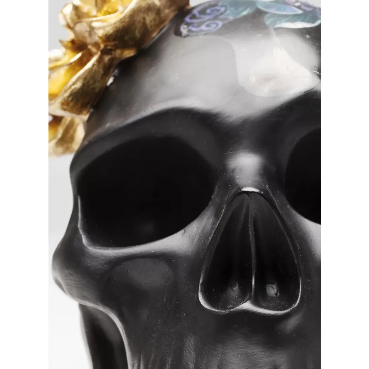 Sale Deko Objekt Flower Skull 22Cm Deko & Geschenkartikel