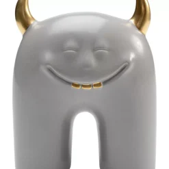 Discount Deko Objekt Funny Teeth Grau 15Cm Deko & Geschenkartikel