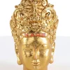 Hot Deko Objekt Goddess Head Gold 39Cm Deko & Geschenkartikel