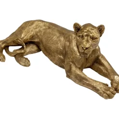 Clearance Deko Objekt Lion Gold 113Cm Deko & Geschenkartikel