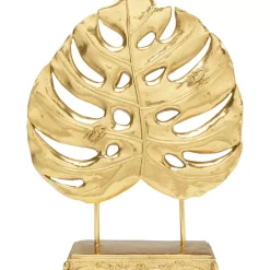 Hot Deko Objekt Monstera Leaf Gold 36Cm Deko & Geschenkartikel