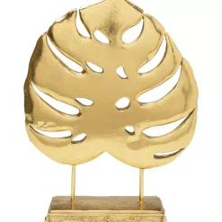 Hot Deko Objekt Monstera Leaf Gold 36Cm Deko & Geschenkartikel
