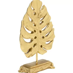 Deko Objekt Monstera Leaf Gold 26Cm Deko & Geschenkartikel