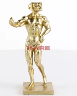 Best Deko Objekt Muscle Dog Gold Deko & Geschenkartikel