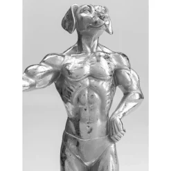 Outlet Deko Objekt Muscle Dog Silber Deko & Geschenkartikel