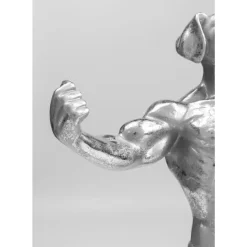 Outlet Deko Objekt Muscle Dog Silber Deko & Geschenkartikel