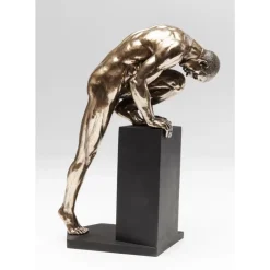 Clearance Deko Objekt Nude Man Stand Bronze 35Cm Deko & Geschenkartikel
