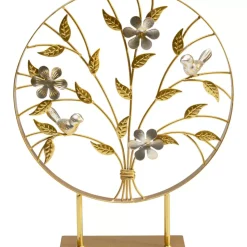 New Deko Objekt Singing Birds Gold 38Cm Deko & Geschenkartikel