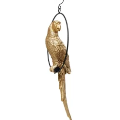Deko Objekt Swinging Parrot Gold Deko & Geschenkartikel
