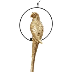 Deko Objekt Swinging Parrot Gold Deko & Geschenkartikel