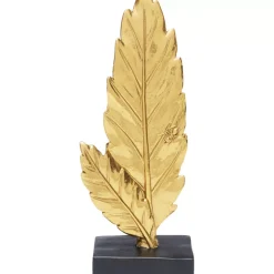 Deko Objekt Two Leaves Gold 9Cm Deko & Geschenkartikel