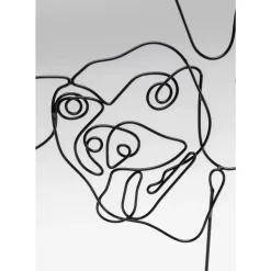 Outlet Deko Objekt Wire Dog Faces 38Cm Deko & Geschenkartikel