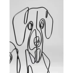 Outlet Deko Objekt Wire Dog Faces 38Cm Deko & Geschenkartikel