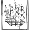 Hot Deko Objekt Wire Sail Boat 28Cm Deko & Geschenkartikel
