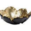 Hot Deko Schale Flower Bloom Schwarz Gold O20Cm Deko & Geschenkartikel