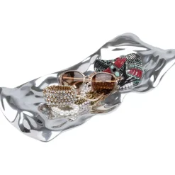 Deko Schale Jade Silber 48X22Cm Deko & Geschenkartikel