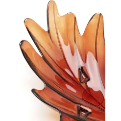 Outlet Deko Schale Leaf Rot 14Cm Deko & Geschenkartikel