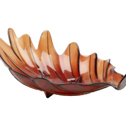 Outlet Deko Schale Leaf Rot 14Cm Deko & Geschenkartikel
