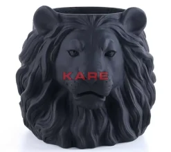 Deko Ubertopf Lion Schwarz Aufbewahrung & Ordnung