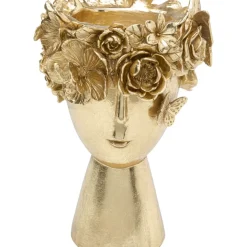 Deko Vase Flowercrown Gold 20Cm Vasen