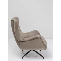 Outlet Drehsessel Bellissima Velvet Beige Sessel