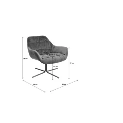 Discount Drehsessel Bristol Gelb Sessel