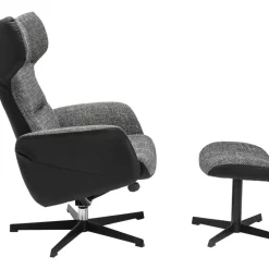 Outlet Drehsessel Mit Hocker Ohio Salt And Pepper Sessel