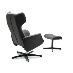 Outlet Drehsessel Mit Hocker Ohio Salt And Pepper Sessel